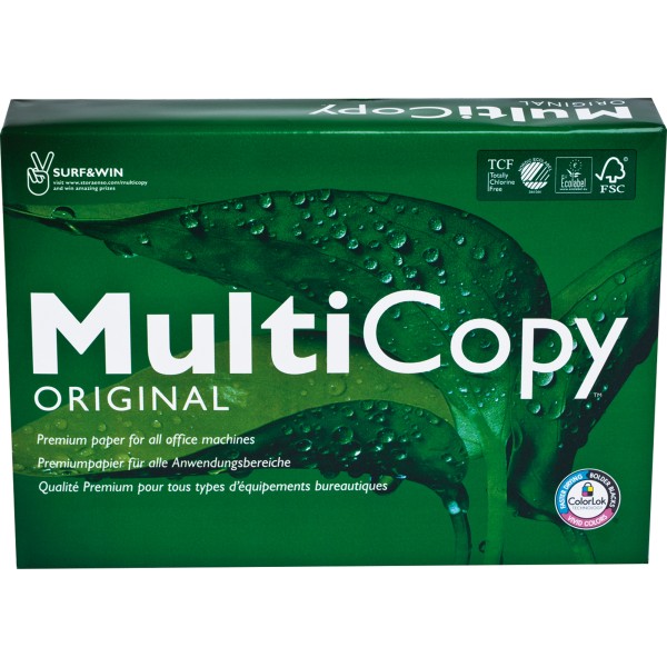 Multicopy Papier 88046519 80g 210x297 ws 2.500 Bl./Pack.
