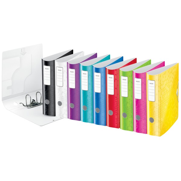 Leitz Ordner Active WOW 11060051 DIN A4 82mm Polypropylen eisblau