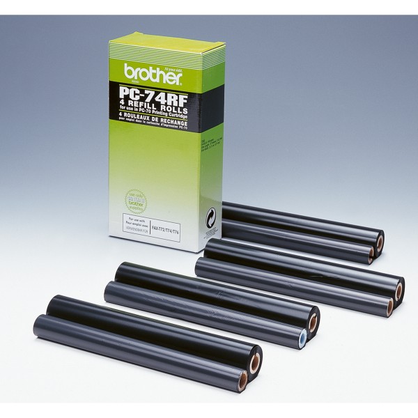 Brother Thermotransferrolle PC74RF schwarz 4 St./Pack.