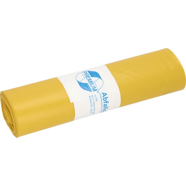 Abfallsack Standard 575x1000mm 70l gelb 25 St./Pack.