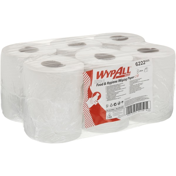 WYPALL Wischtuch Reach 6222 1lagig weiß 6x430 Bl./Pack.