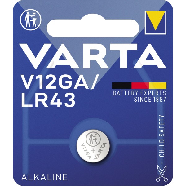 Varta Knopfzelle 04278101401 V12GA 1,5V 80mAh Alkali-Mangan